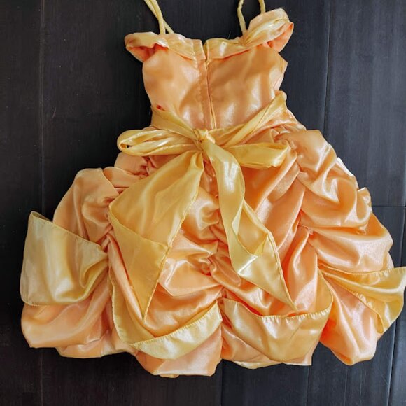 GORGEOUS MADELYN BEAUTY AND THE BEAST BELLE BALL GOWN DRESS SIZE 3-4 - Picture 2 of 2